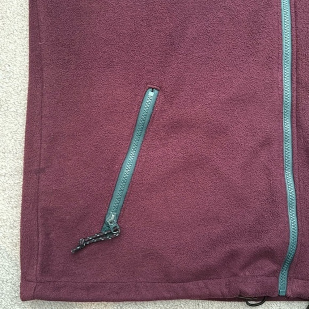 COLUMBIA Purple and Green Full Zip Long Sleeves Fleece Pullover in XL - Picture 5 of 14